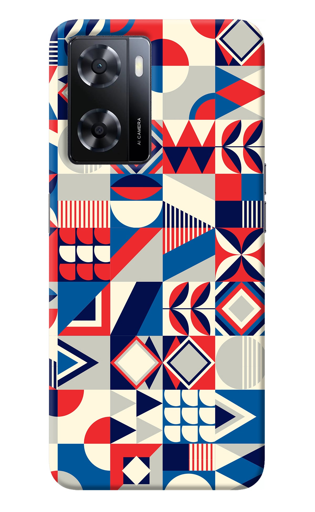 Colorful Pattern Oppo A57 2022 Back Cover