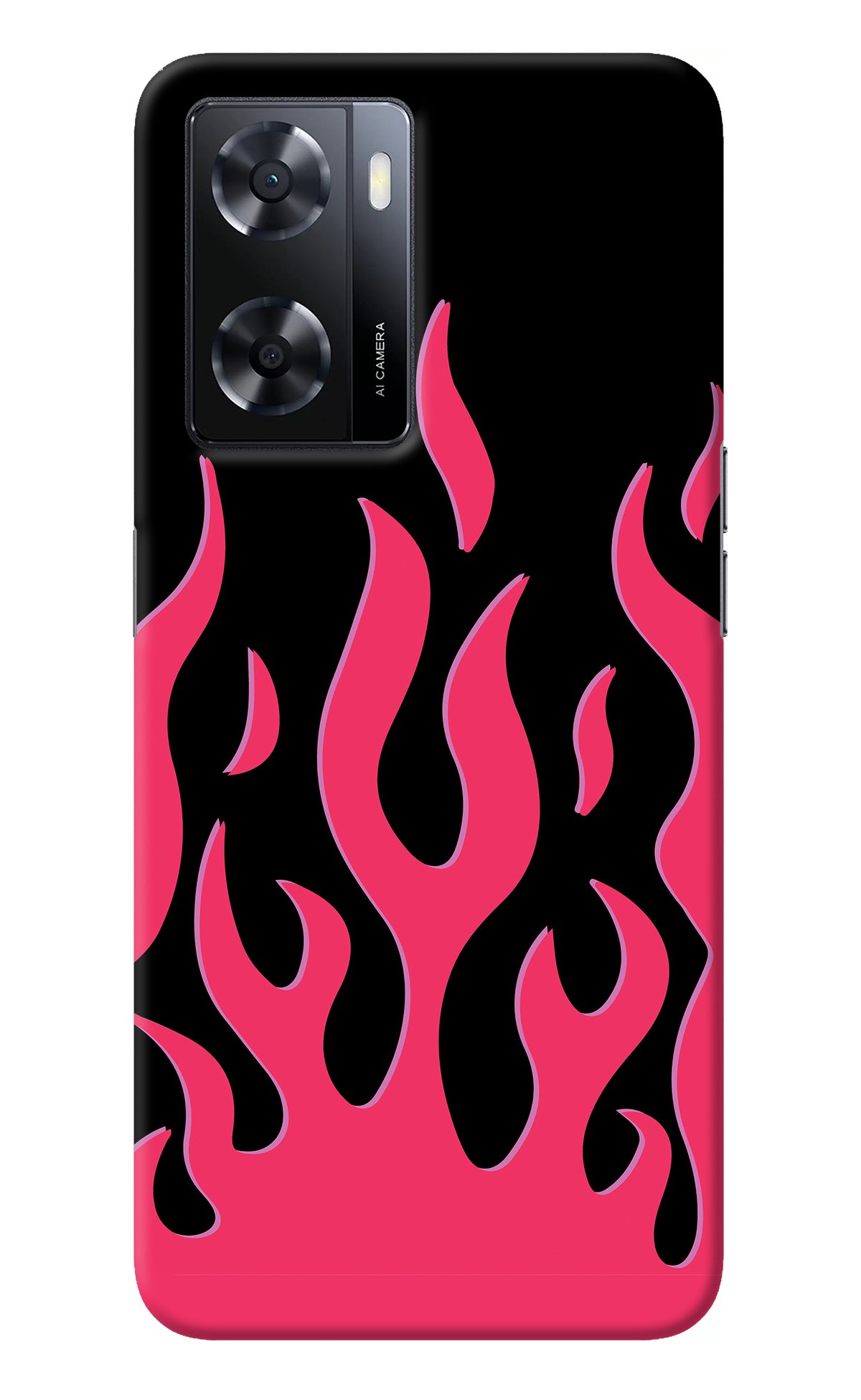 Fire Flames Oppo A57 2022 Back Cover