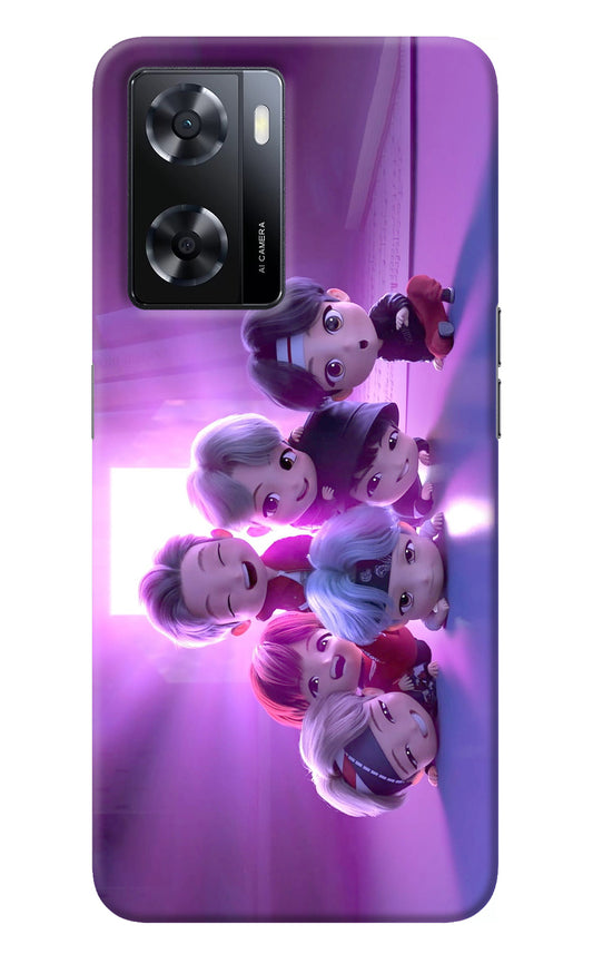 BTS Chibi Oppo A57 2022 Back Cover