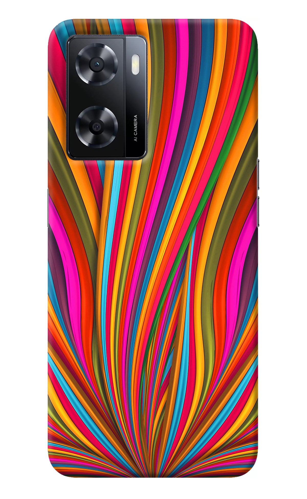 Trippy Wavy Oppo A57 2022 Back Cover