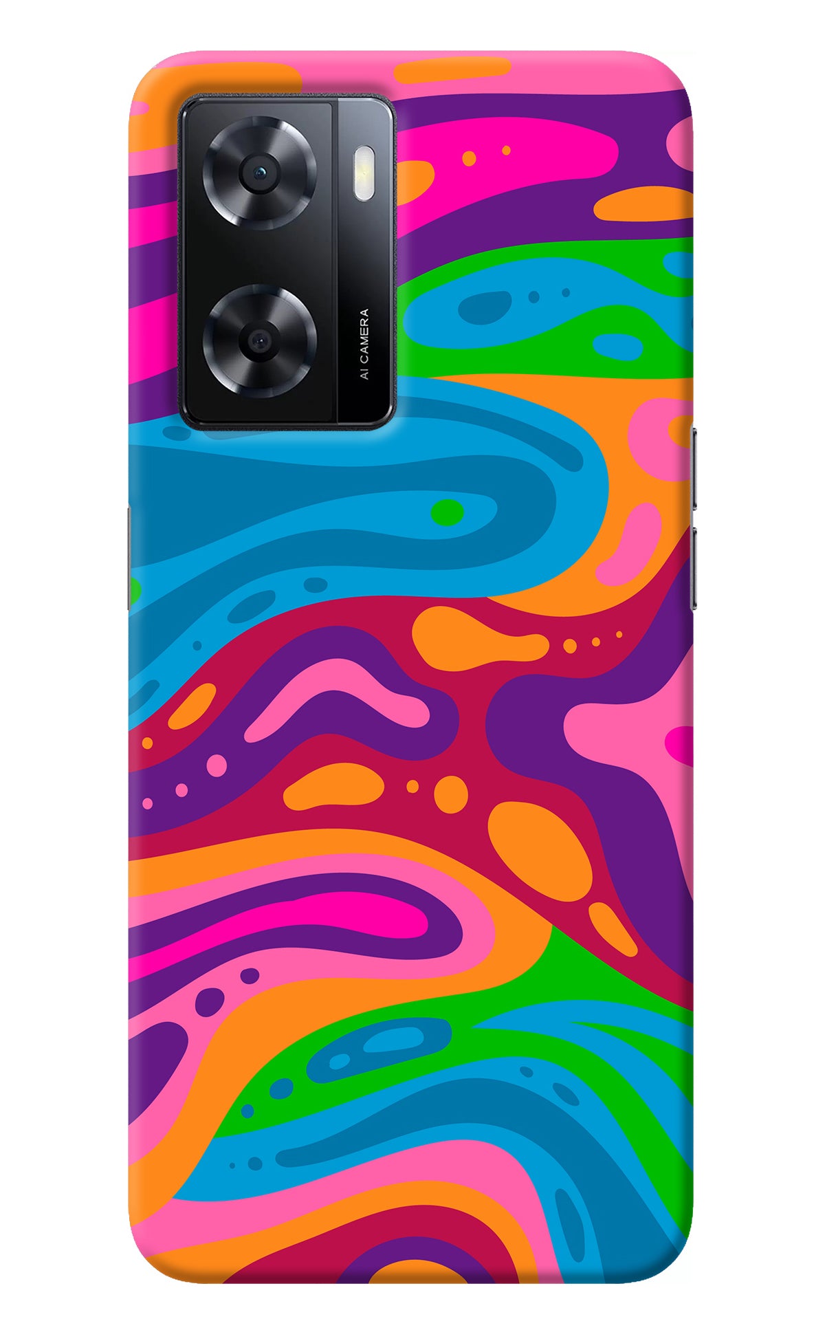 Trippy Pattern Oppo A57 2022 Back Cover