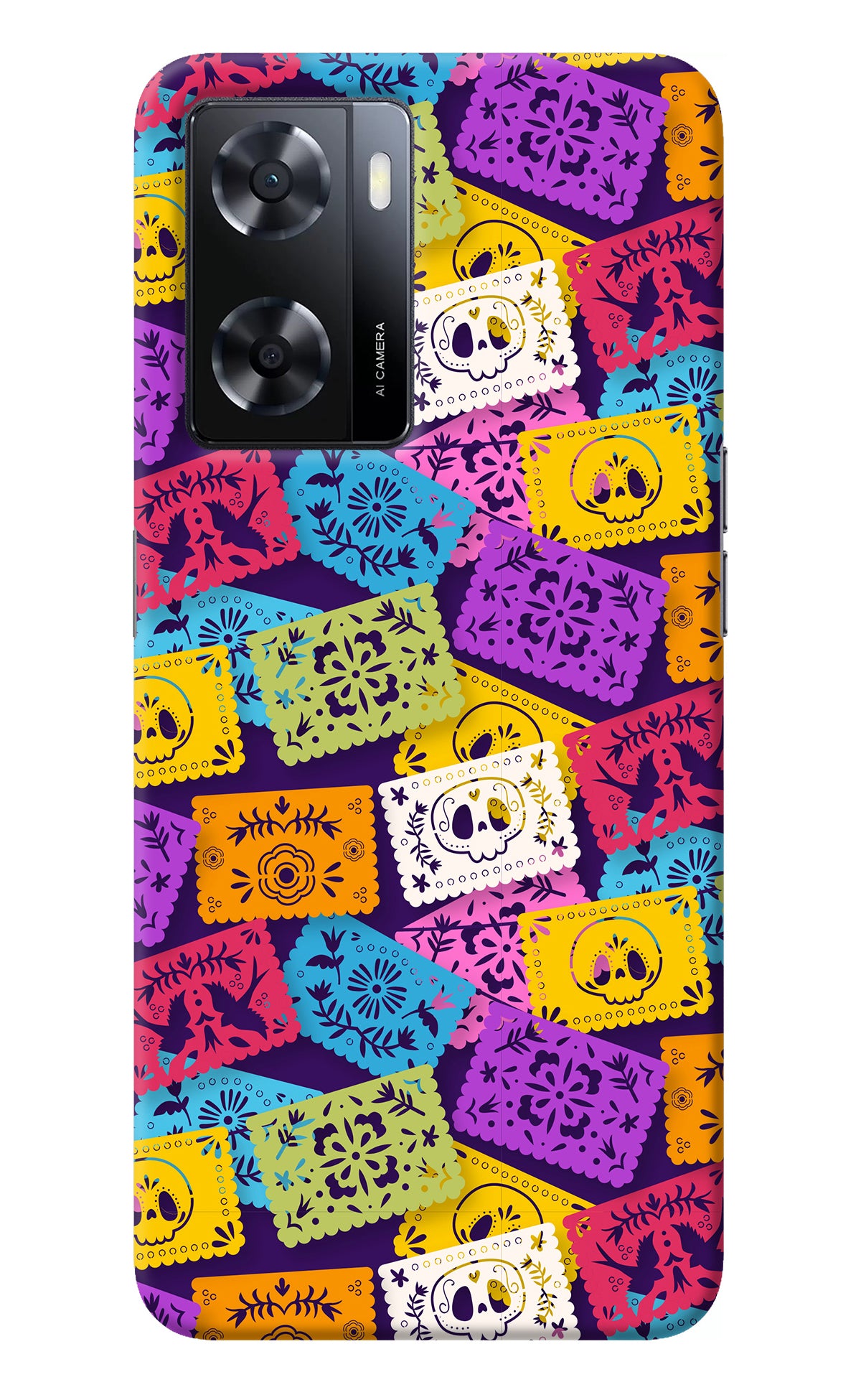 Mexican Pattern Oppo A57 2022 Back Cover