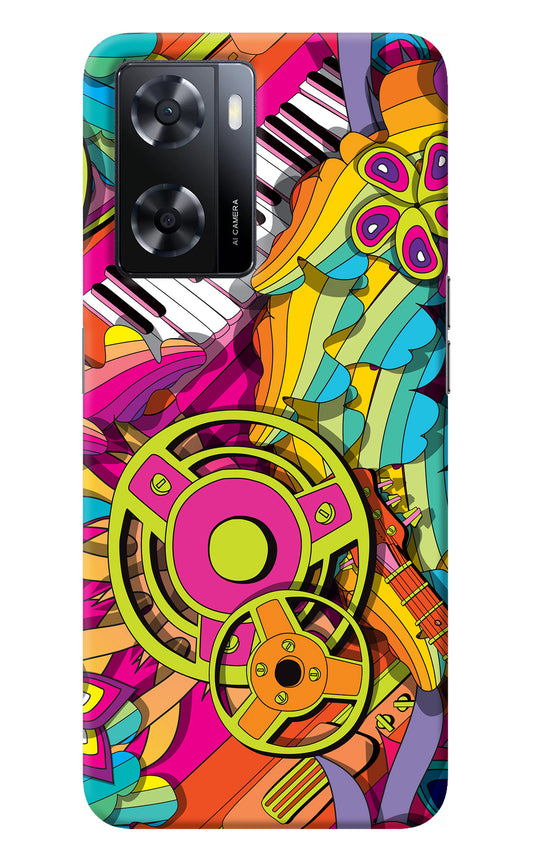 Music Doodle Oppo A57 2022 Back Cover