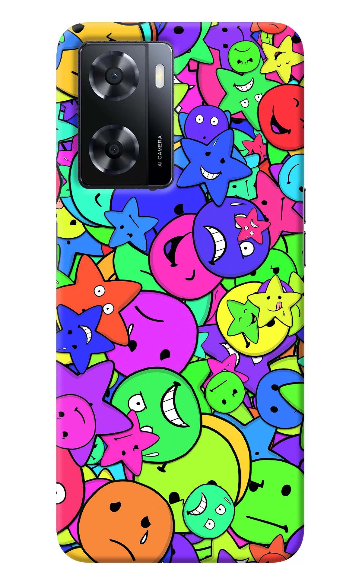 Fun Doodle Oppo A57 2022 Back Cover