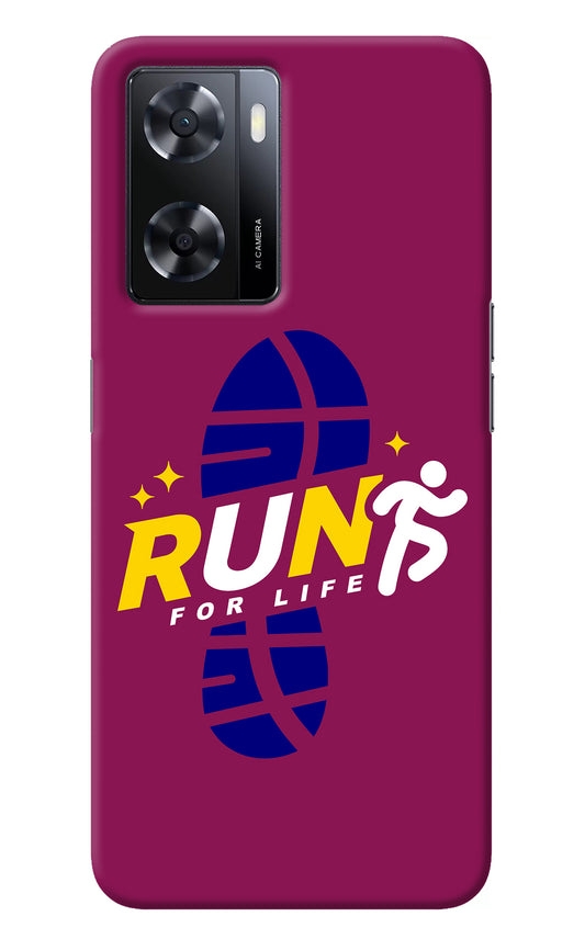 Run for Life Oppo A57 2022 Back Cover