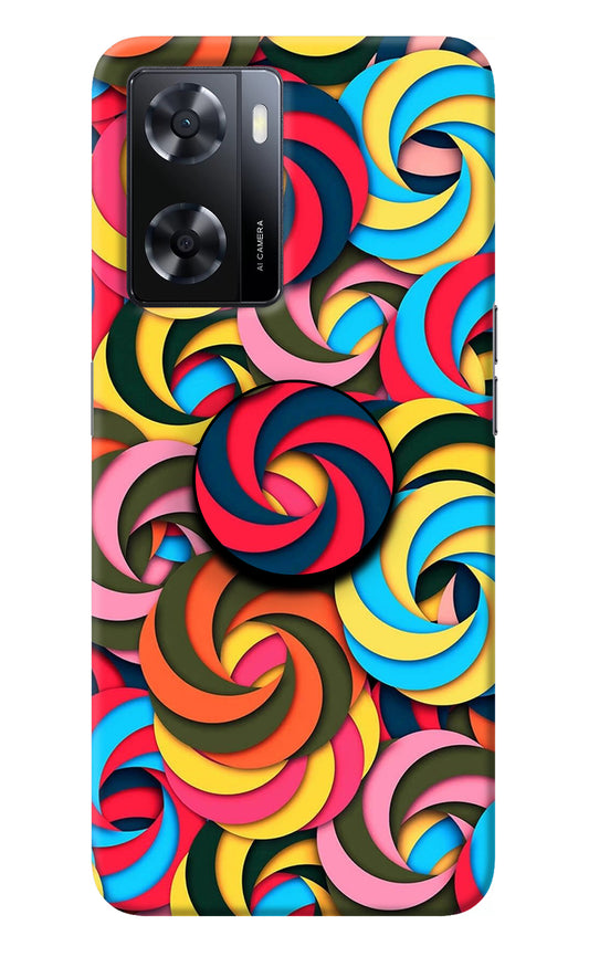 Spiral Pattern Oppo A57 2022 Pop Case