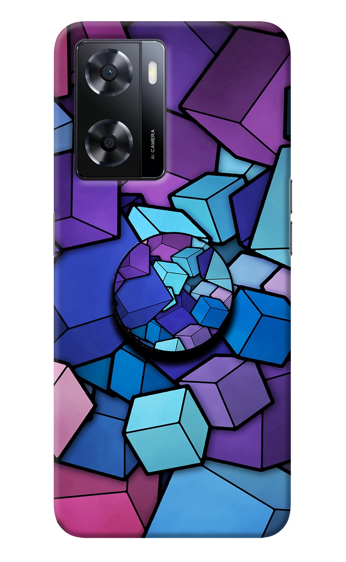 Cubic Abstract Oppo A57 2022 Pop Case