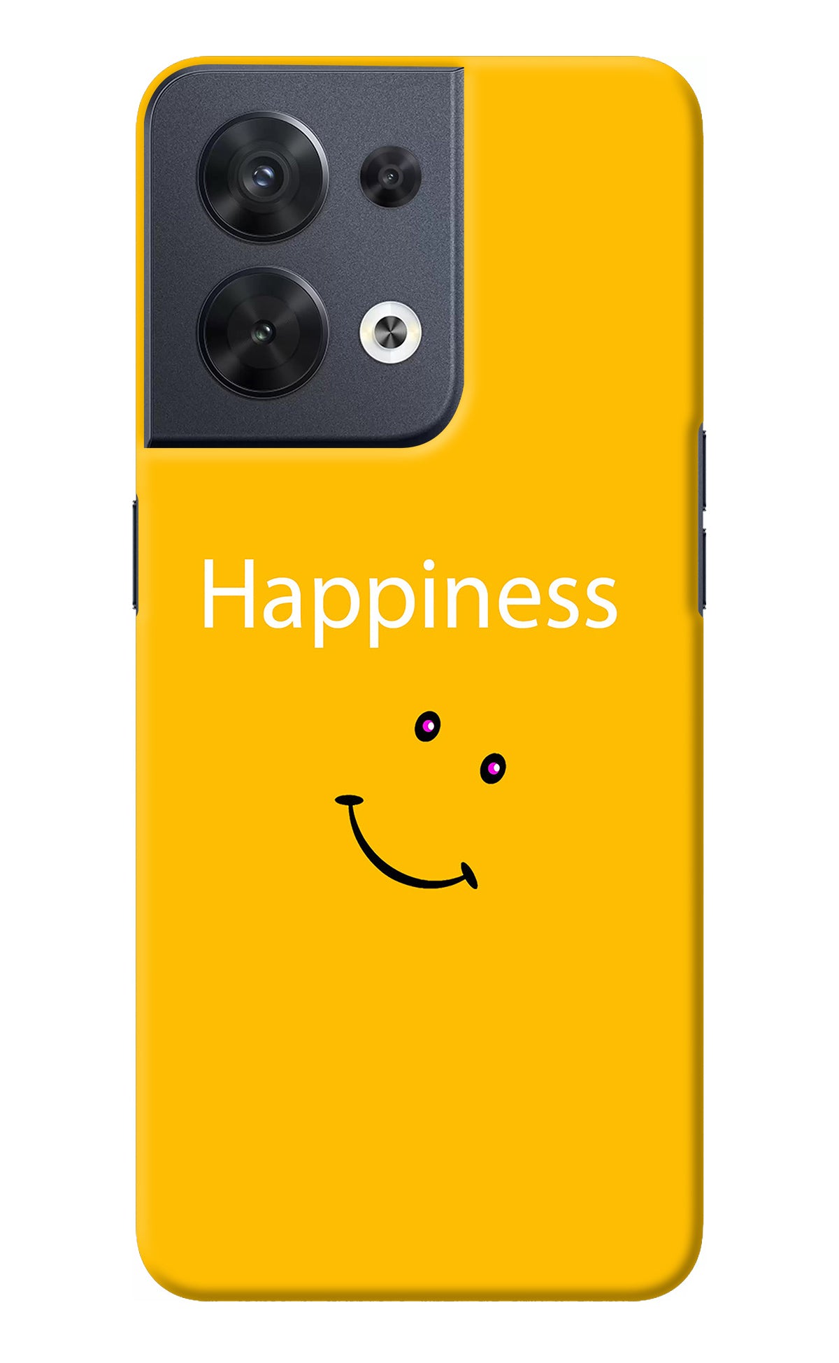 Happiness With Smiley Oppo Reno8 Back Cover