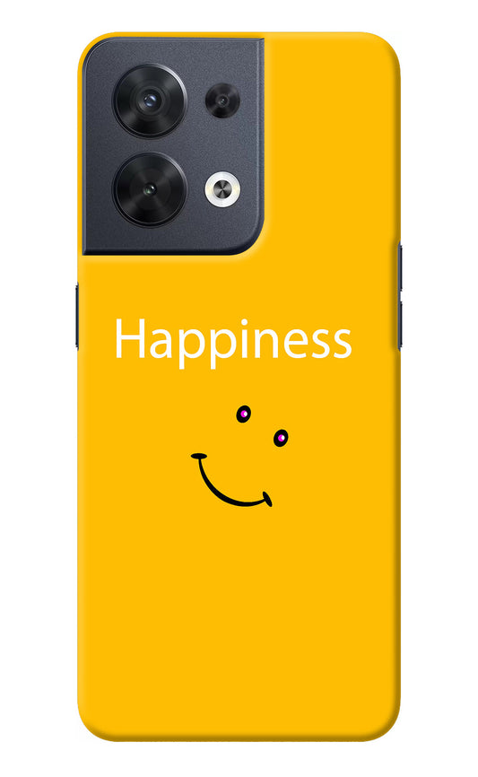 Happiness With Smiley Oppo Reno8 Back Cover