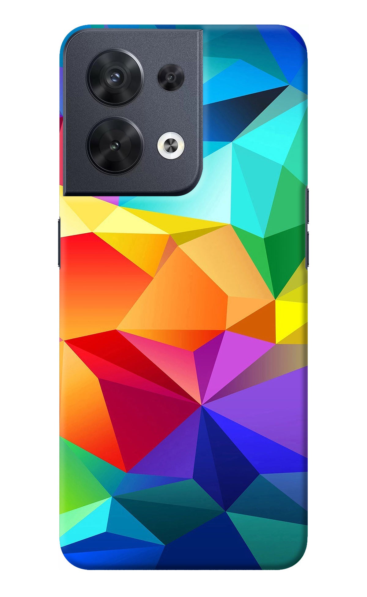 Abstract Pattern Oppo Reno8 Back Cover