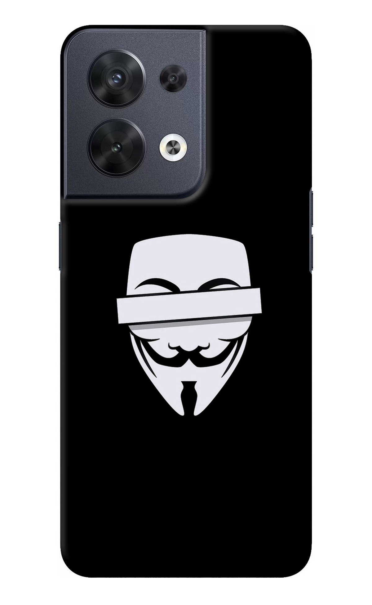 Anonymous Face Oppo Reno8 Back Cover