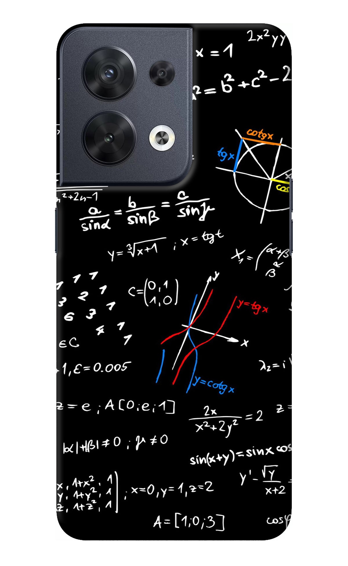 Mathematics Formula Oppo Reno8 Back Cover