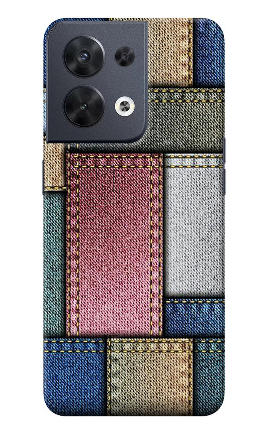 Multicolor Jeans Oppo Reno8 Back Cover