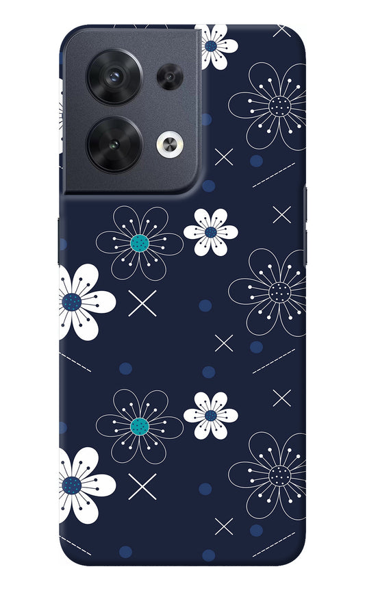 Flowers Oppo Reno8 Back Cover