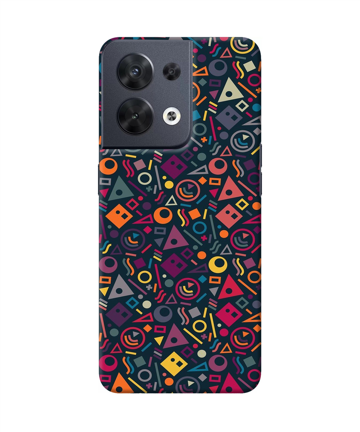 Geometric Abstract Oppo Reno8 Back Cover