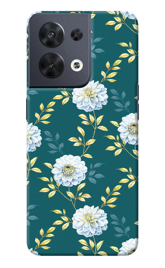 Flowers Oppo Reno8 Back Cover