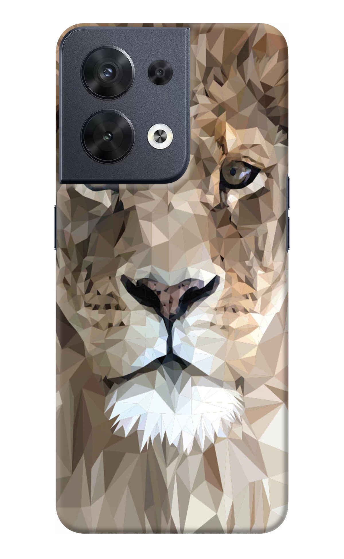 Lion Art Oppo Reno8 Back Cover