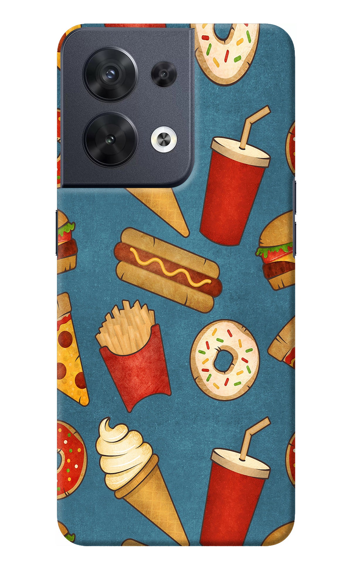 Foodie Oppo Reno8 Back Cover