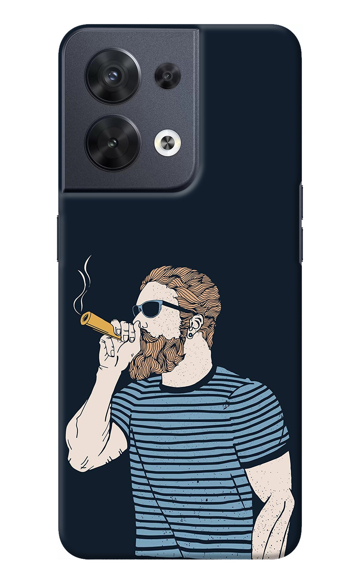 Smoking Oppo Reno8 Back Cover