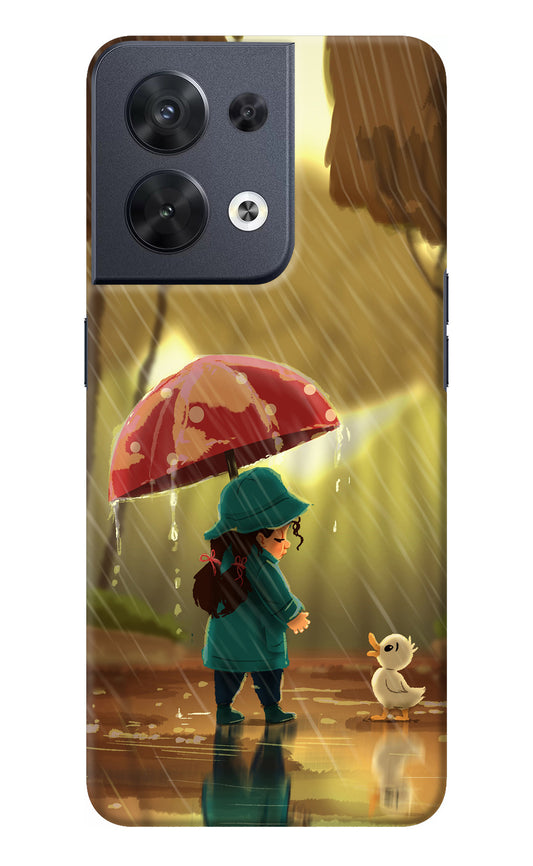 Rainy Day Oppo Reno8 Back Cover