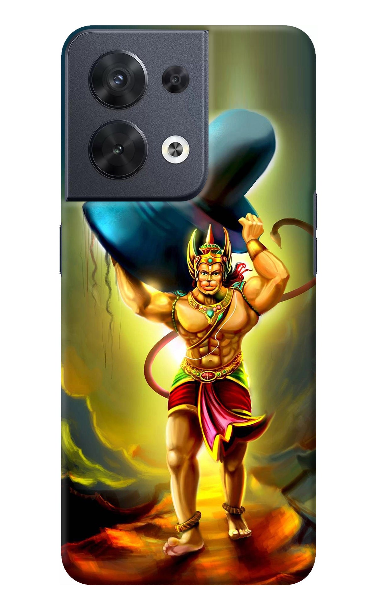 Lord Hanuman Oppo Reno8 Back Cover