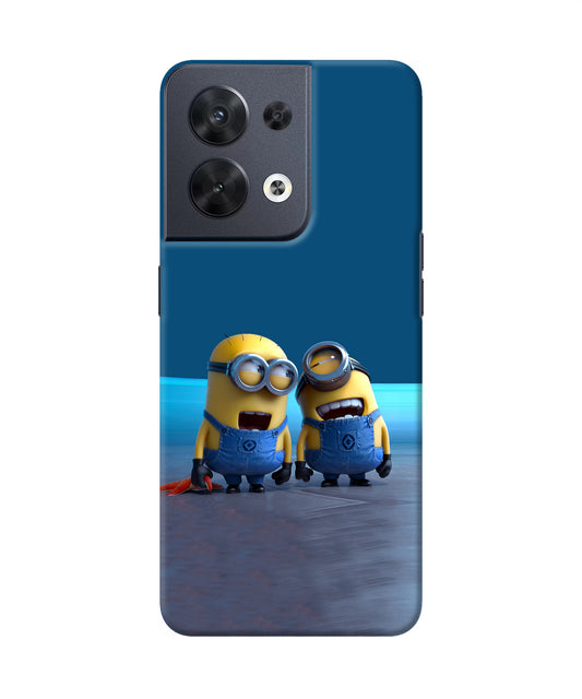 Minion Laughing Oppo Reno8 Back Cover