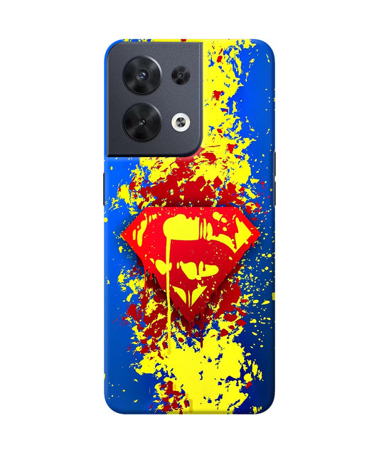 Superman logo Oppo Reno8 Back Cover