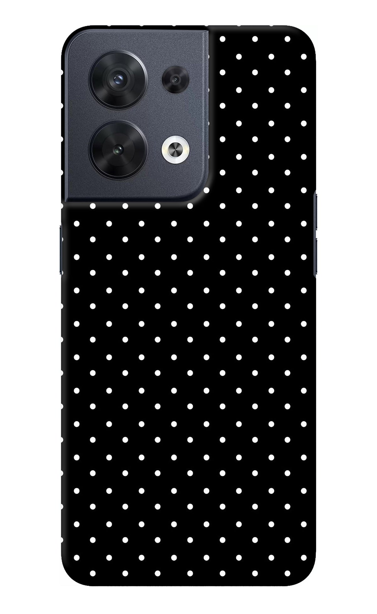 White Dots Oppo Reno8 Back Cover