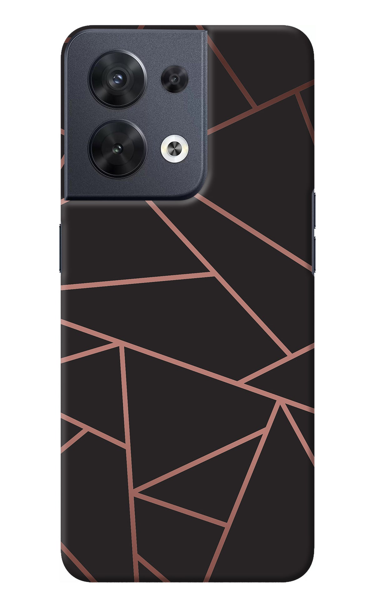 Geometric Pattern Oppo Reno8 Back Cover