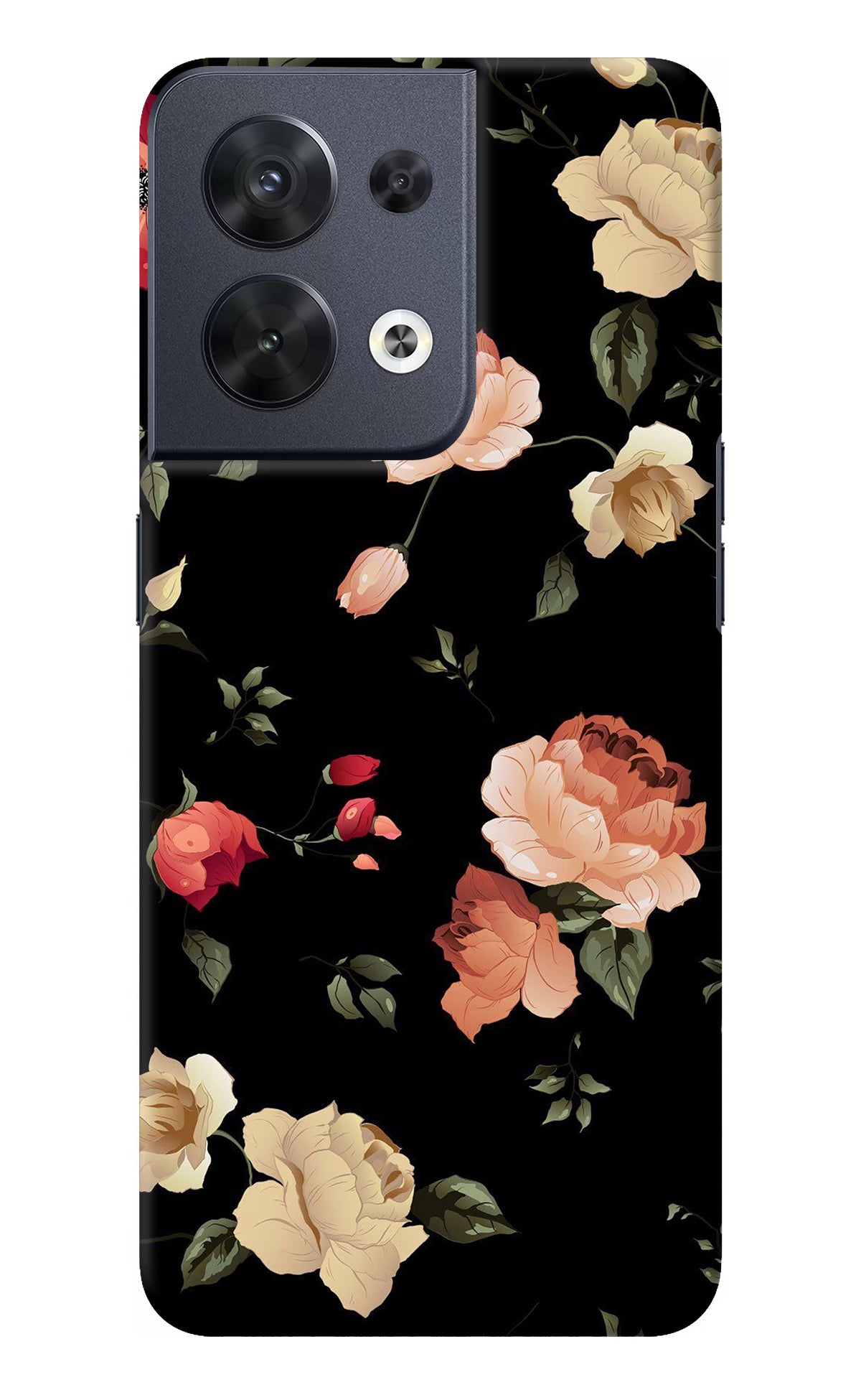 Flowers Oppo Reno8 Back Cover