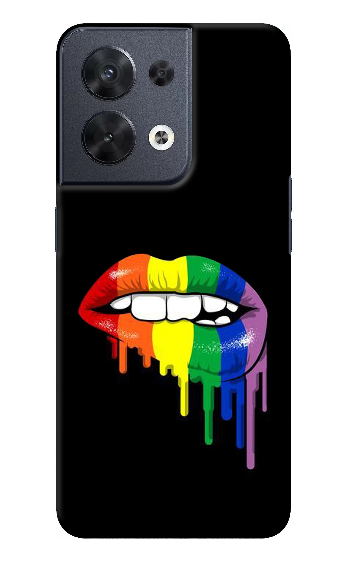 Lips Biting Oppo Reno8 Back Cover