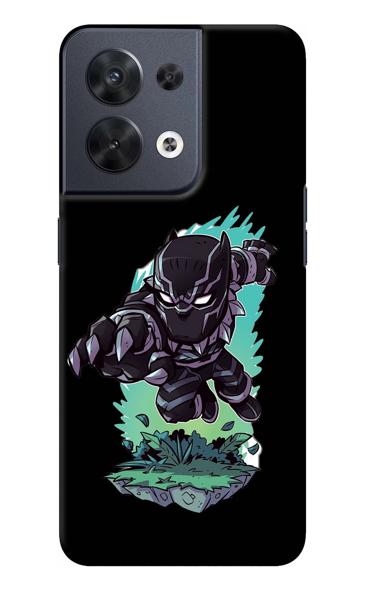 Black Panther Oppo Reno8 Back Cover