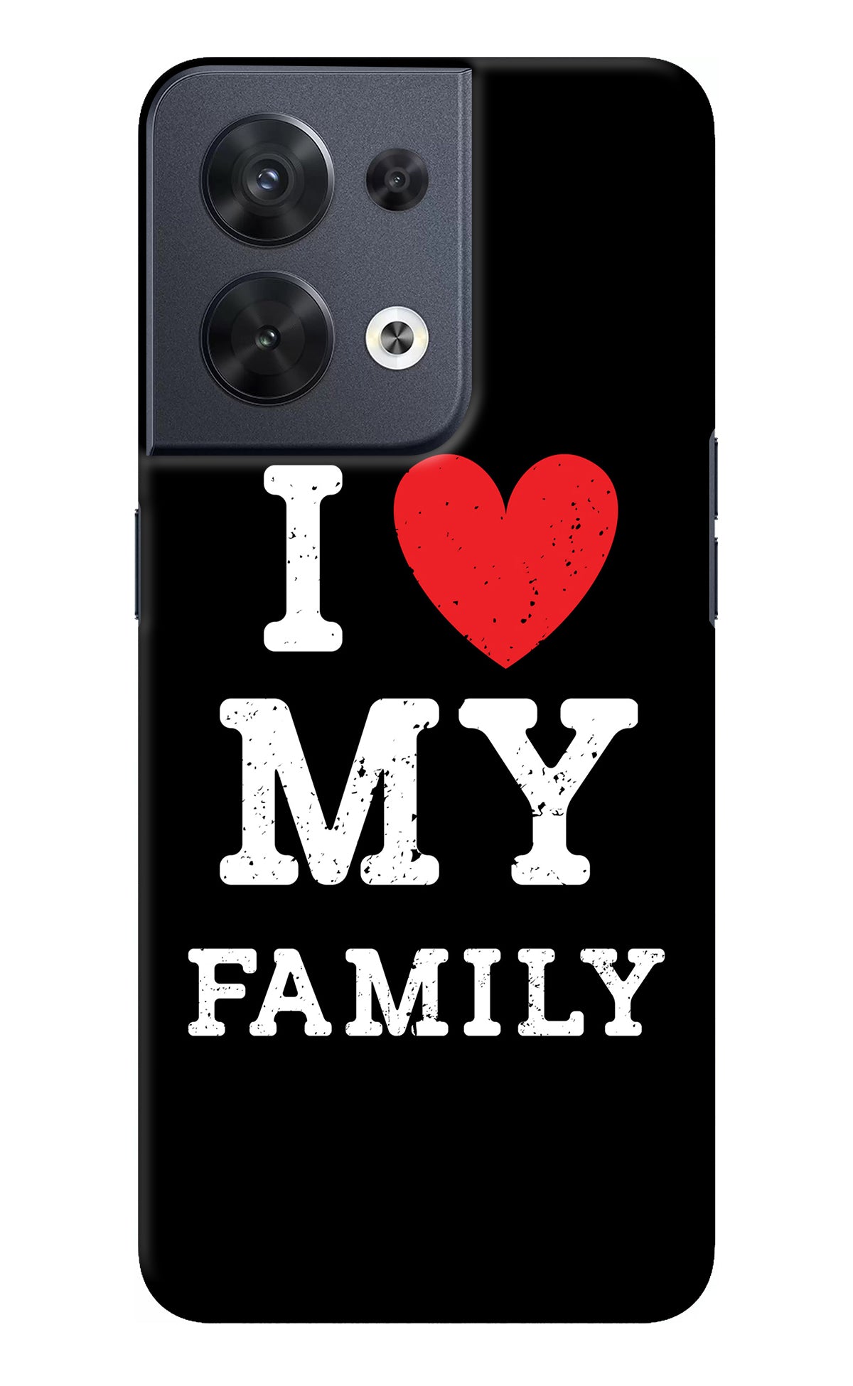 I Love My Family Oppo Reno8 Back Cover