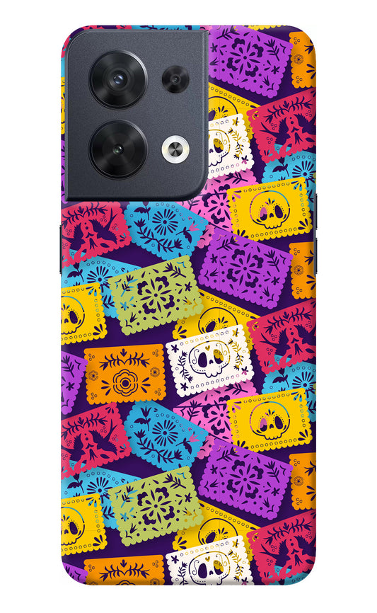 Mexican Pattern Oppo Reno8 Back Cover