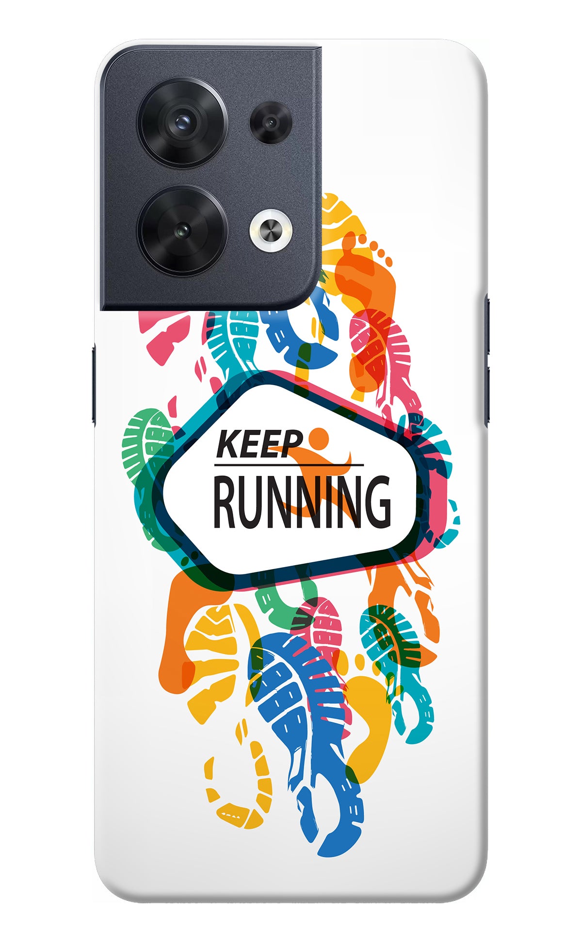 Keep Running Oppo Reno8 Back Cover