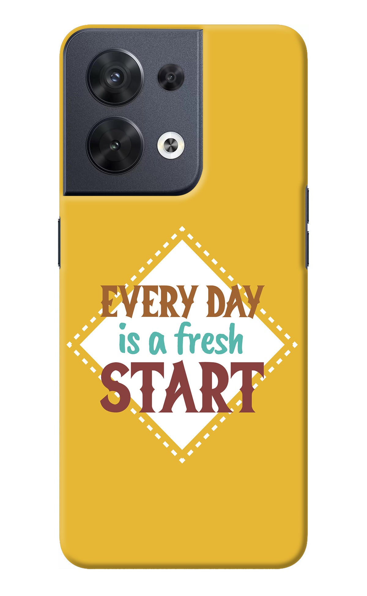 Every day is a Fresh Start Oppo Reno8 Back Cover