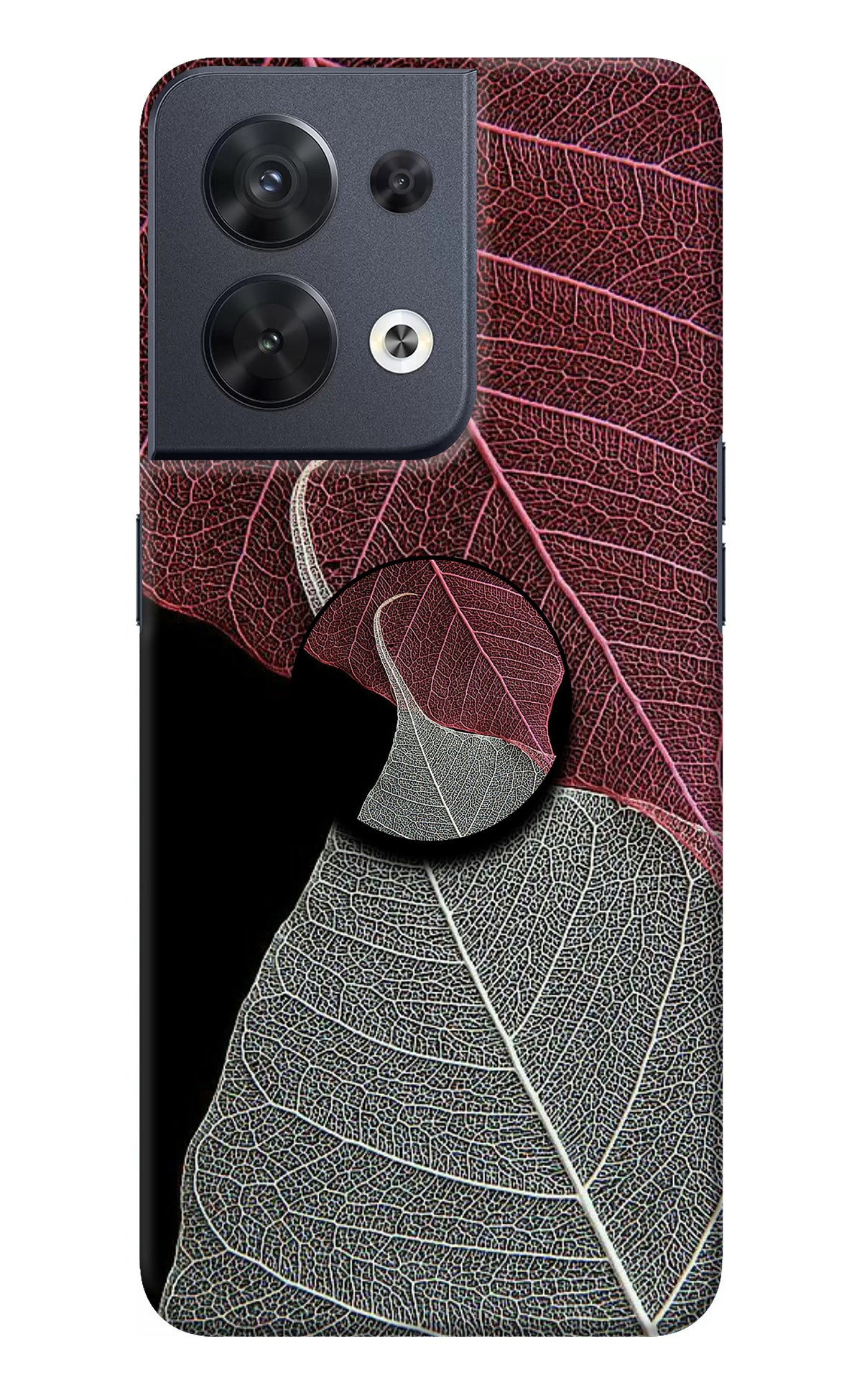 Leaf Pattern Oppo Reno8 Pop Case