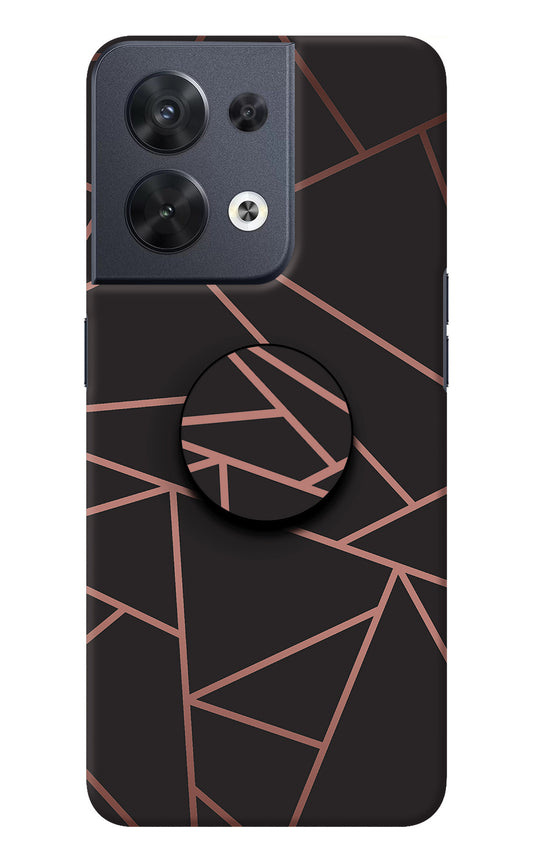 Geometric Pattern Oppo Reno8 Pop Case