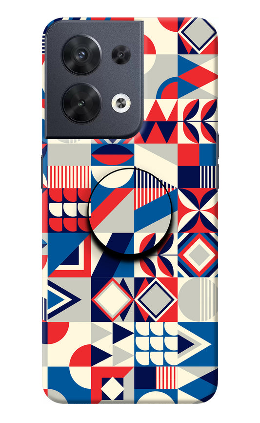 Colorful Pattern Oppo Reno8 Pop Case