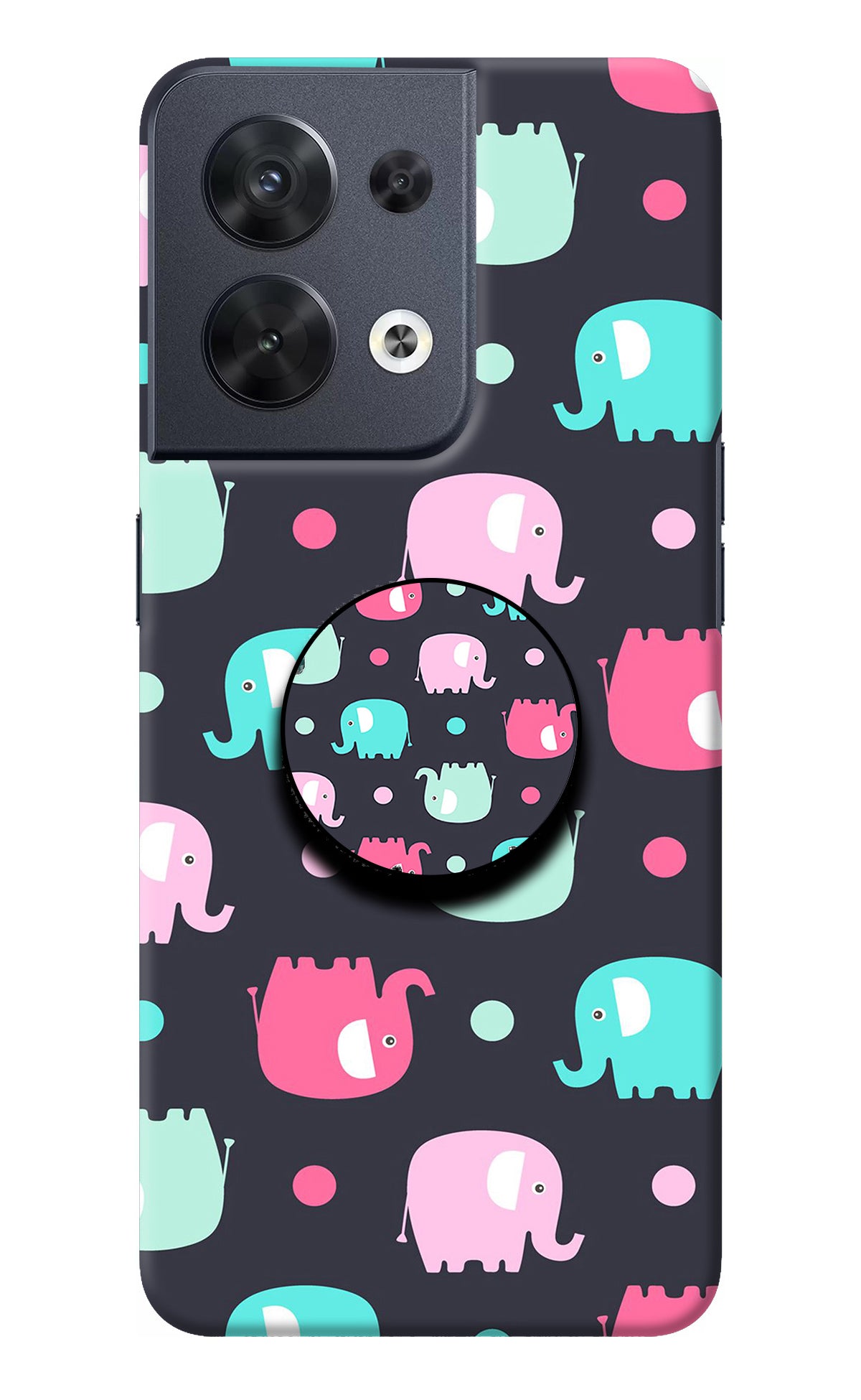 Baby Elephants Oppo Reno8 Pop Case