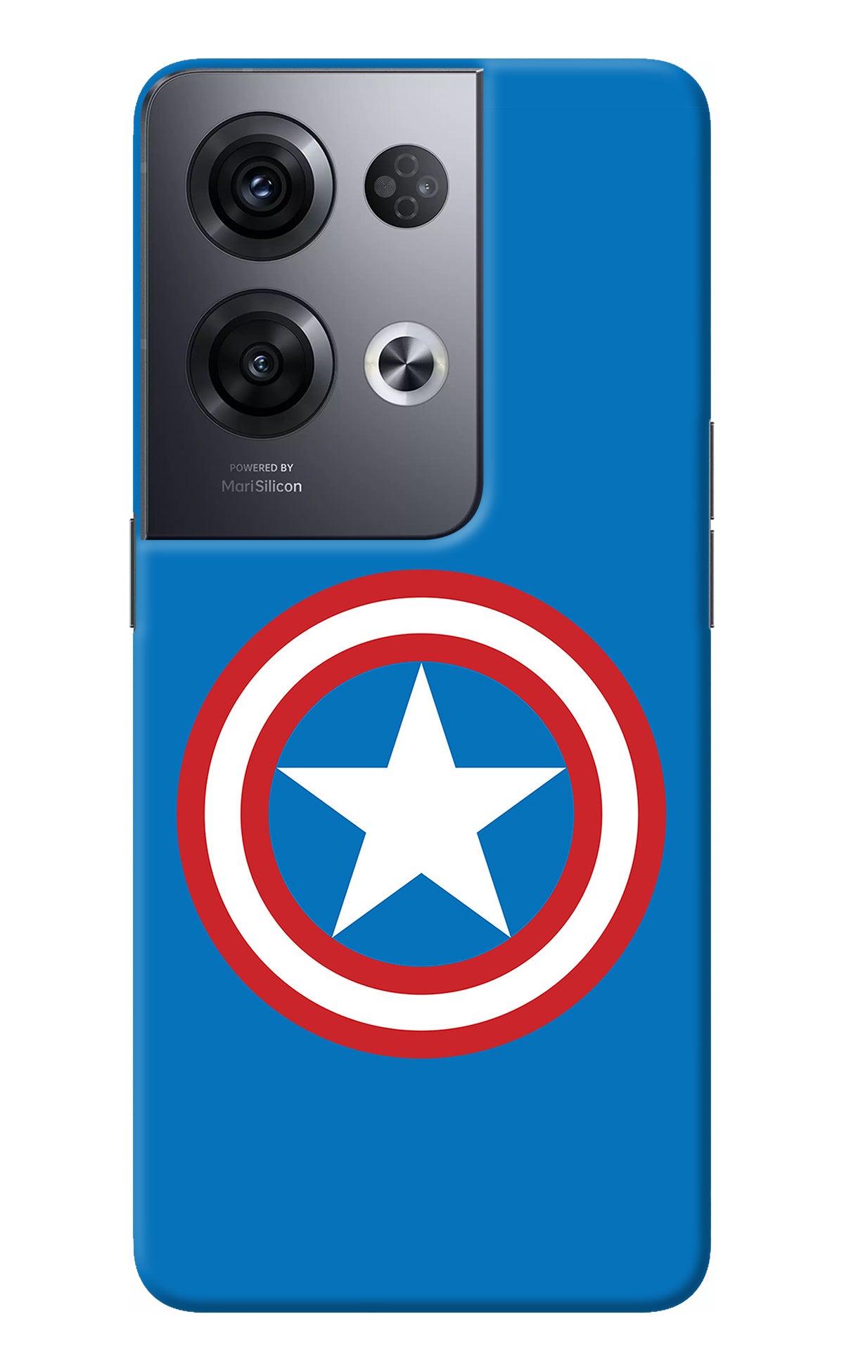 Captain America Logo Oppo Reno8 Pro Back Cover