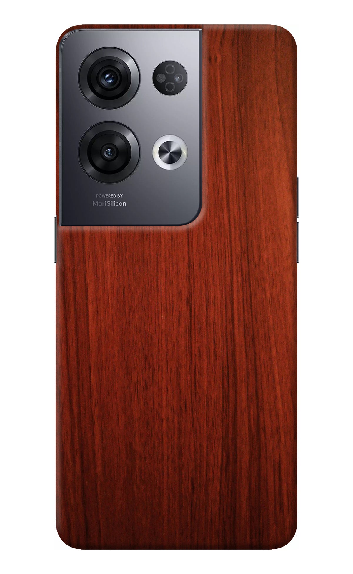 Wooden Plain Pattern Oppo Reno8 Pro Back Cover