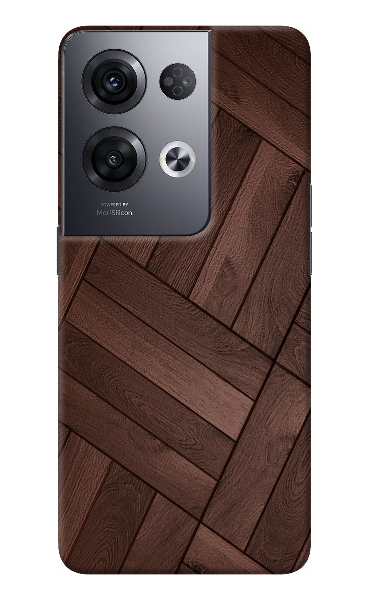 Wooden Texture Design Oppo Reno8 Pro Back Cover