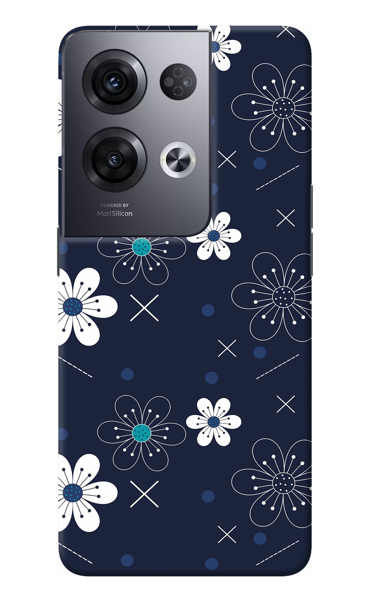 Flowers Oppo Reno8 Pro Back Cover