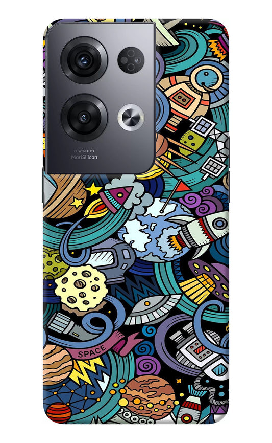 Space Abstract Oppo Reno8 Pro Back Cover