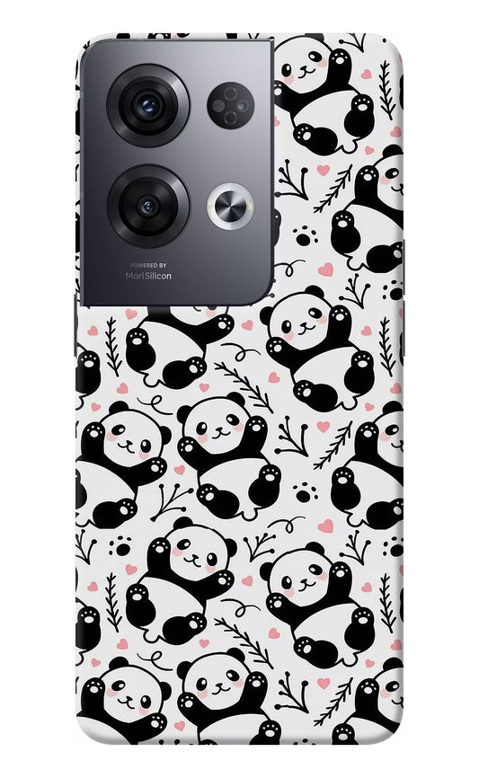 Cute Panda Oppo Reno8 Pro Back Cover