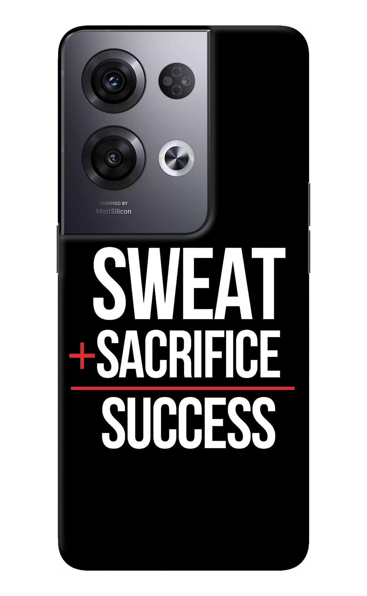 Sweat Sacrifice Success Oppo Reno8 Pro Back Cover