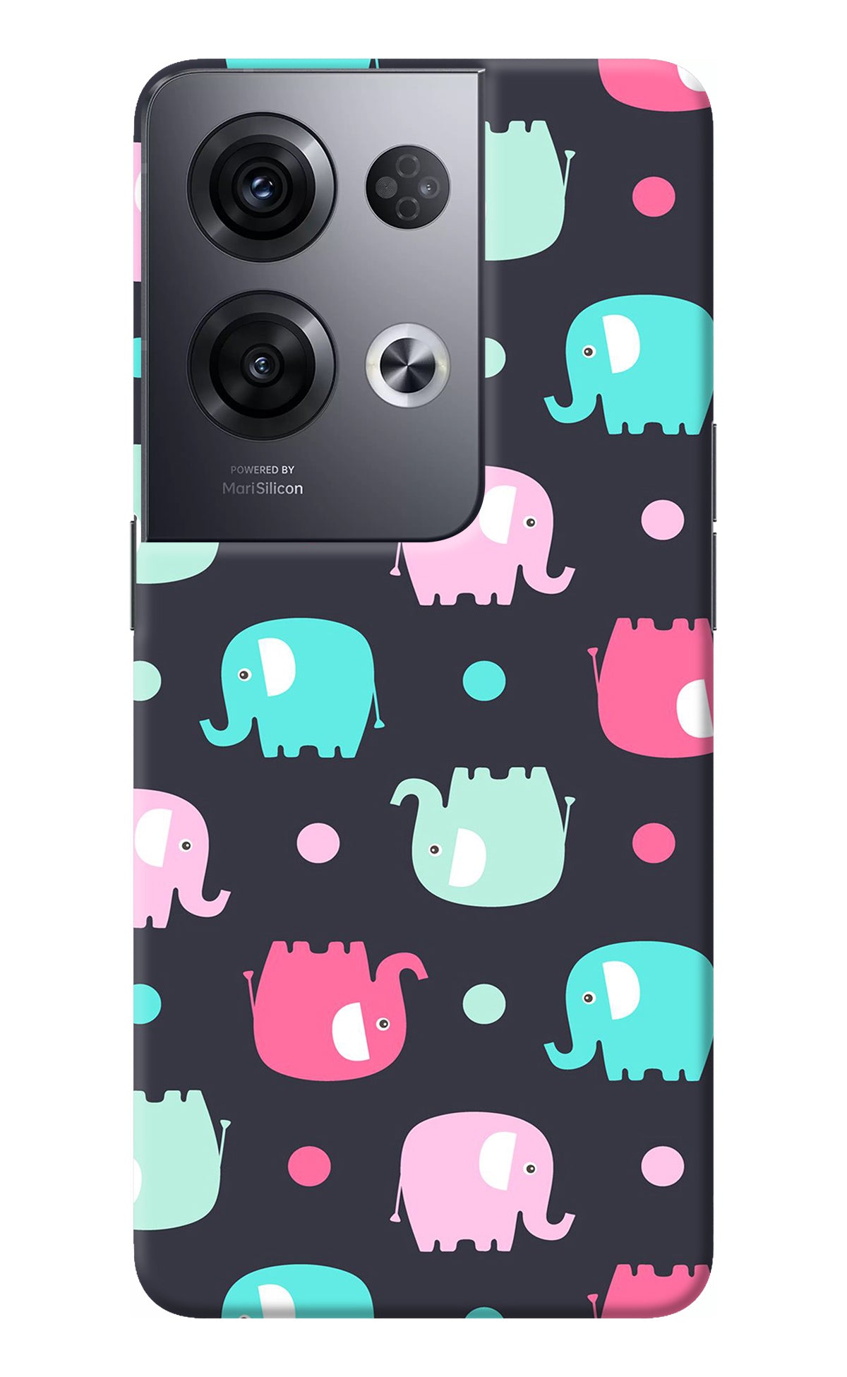 Elephants Oppo Reno8 Pro Back Cover