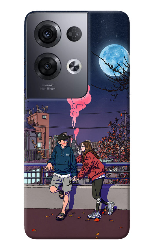 Chilling Couple Oppo Reno8 Pro Back Cover