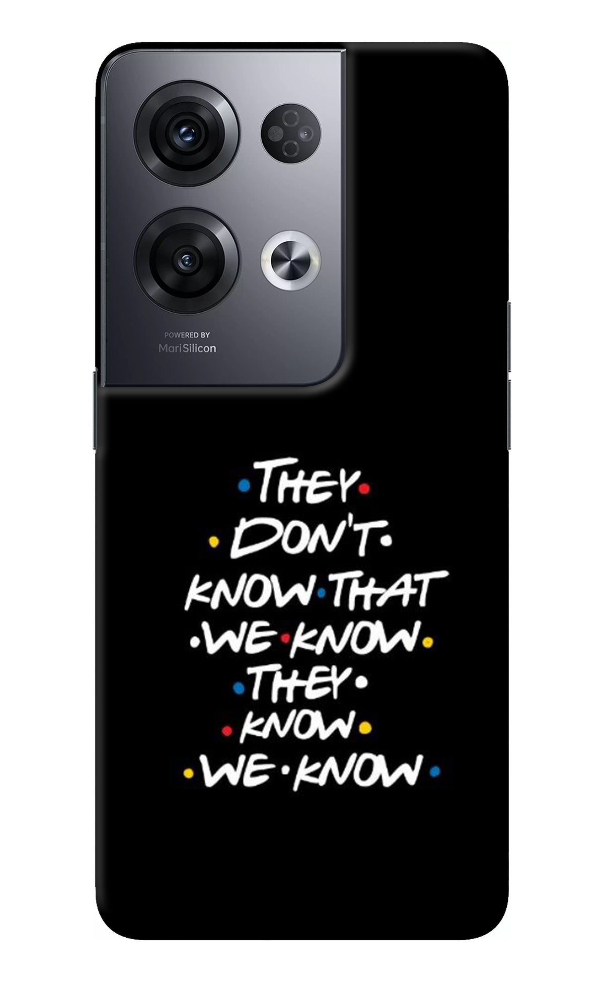 FRIENDS Dialogue Oppo Reno8 Pro Back Cover